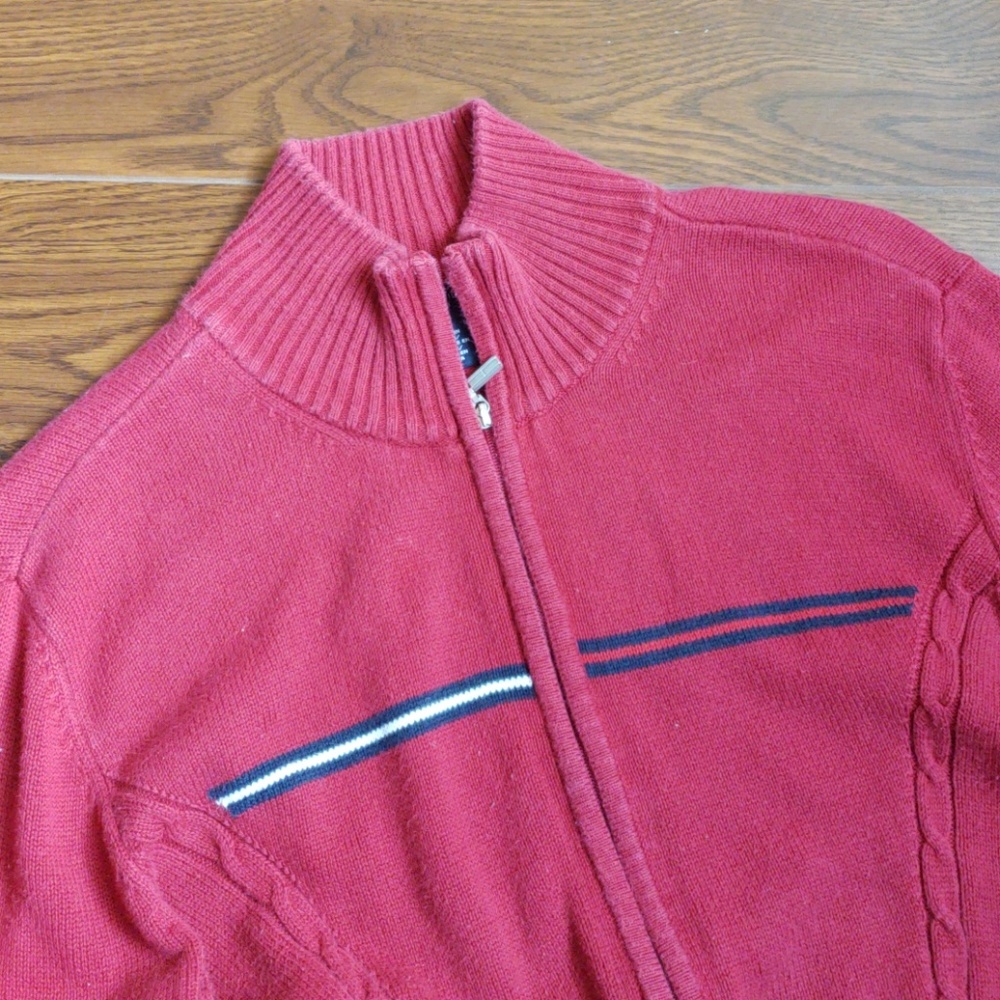 TOMMY HILFIGER Womens zipper sweater